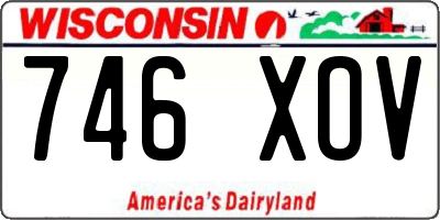 WI license plate 746XOV
