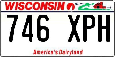 WI license plate 746XPH