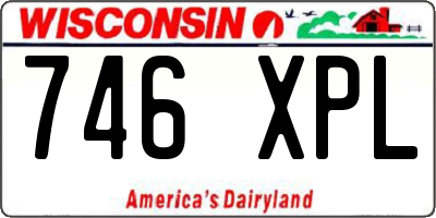 WI license plate 746XPL