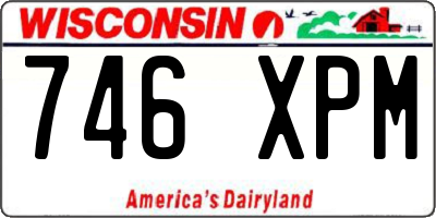 WI license plate 746XPM