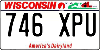 WI license plate 746XPU