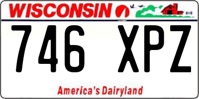WI license plate 746XPZ