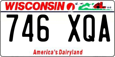 WI license plate 746XQA