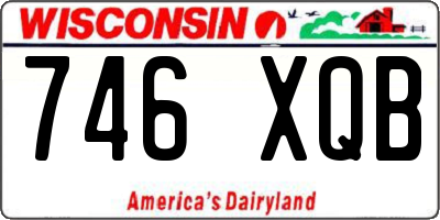 WI license plate 746XQB