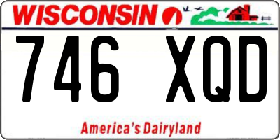 WI license plate 746XQD