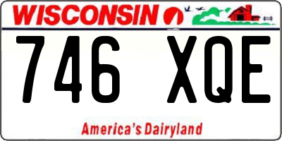 WI license plate 746XQE