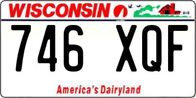 WI license plate 746XQF