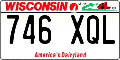 WI license plate 746XQL