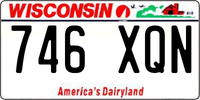 WI license plate 746XQN