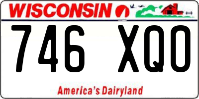WI license plate 746XQO