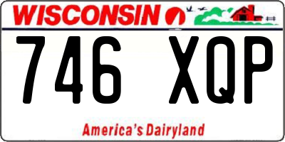 WI license plate 746XQP