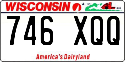 WI license plate 746XQQ