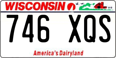 WI license plate 746XQS