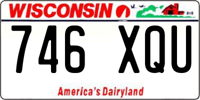WI license plate 746XQU