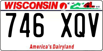 WI license plate 746XQV
