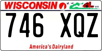 WI license plate 746XQZ
