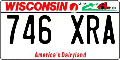 WI license plate 746XRA