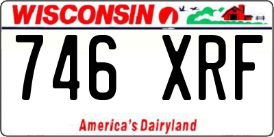 WI license plate 746XRF