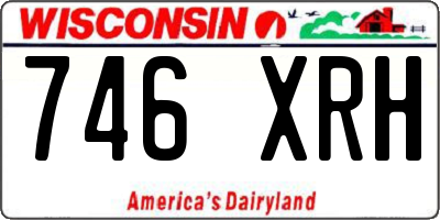 WI license plate 746XRH