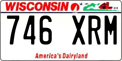 WI license plate 746XRM