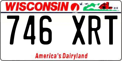 WI license plate 746XRT