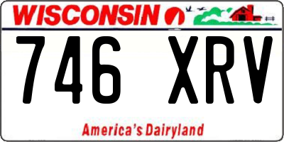 WI license plate 746XRV