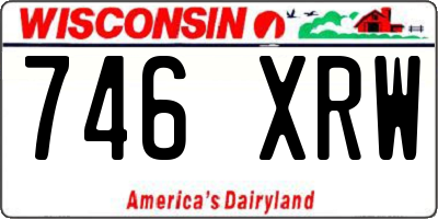 WI license plate 746XRW