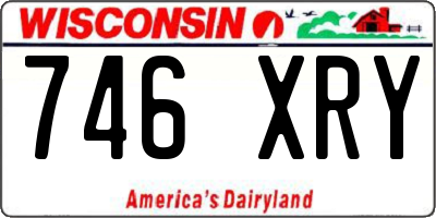 WI license plate 746XRY