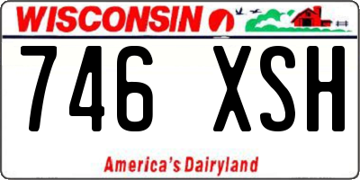 WI license plate 746XSH