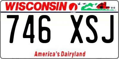 WI license plate 746XSJ