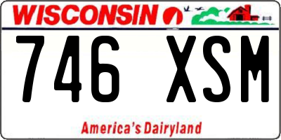 WI license plate 746XSM