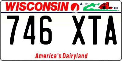 WI license plate 746XTA