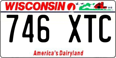 WI license plate 746XTC