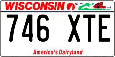 WI license plate 746XTE