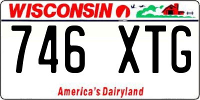 WI license plate 746XTG