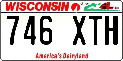 WI license plate 746XTH