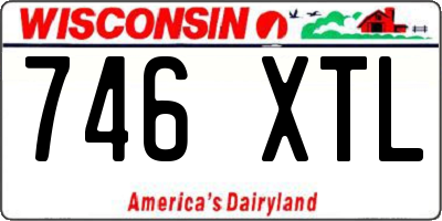 WI license plate 746XTL