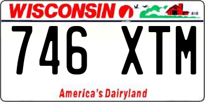 WI license plate 746XTM