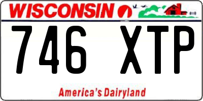 WI license plate 746XTP