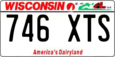 WI license plate 746XTS
