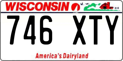 WI license plate 746XTY