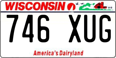 WI license plate 746XUG