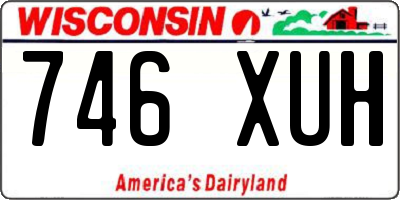 WI license plate 746XUH