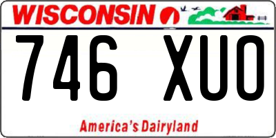 WI license plate 746XUO