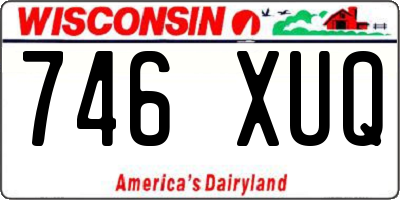 WI license plate 746XUQ