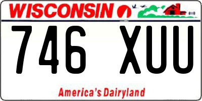 WI license plate 746XUU