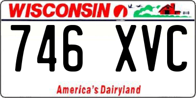 WI license plate 746XVC