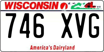 WI license plate 746XVG
