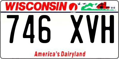 WI license plate 746XVH