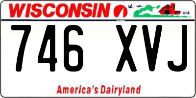 WI license plate 746XVJ